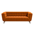 Addison Large Burnt-Orange Velvet Sofa by Ashcroft Furniture at Eve Furniture