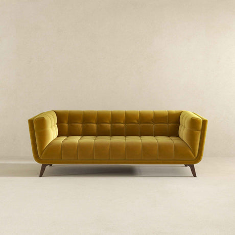 Addison Large Gold Velvet Sofa by Ashcroft Imports at Eve Furniture