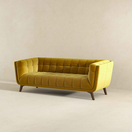 Addison Large Gold Velvet Sofa by Ashcroft Imports at Eve Furniture