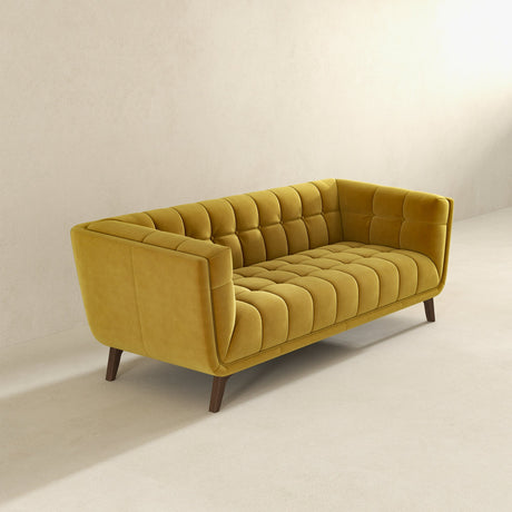 Addison Large Gold Velvet Sofa by Ashcroft Imports at Eve Furniture
