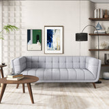 Kano Light Gray Fabric Large Sofa