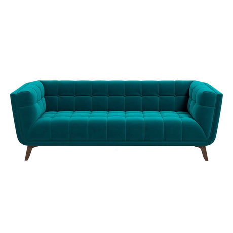 Addison Large Teal Velvet Sofa by Ashcroft Furniture at Eve Furniture