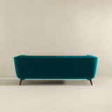 Kano Teal Velvet Large Sofa