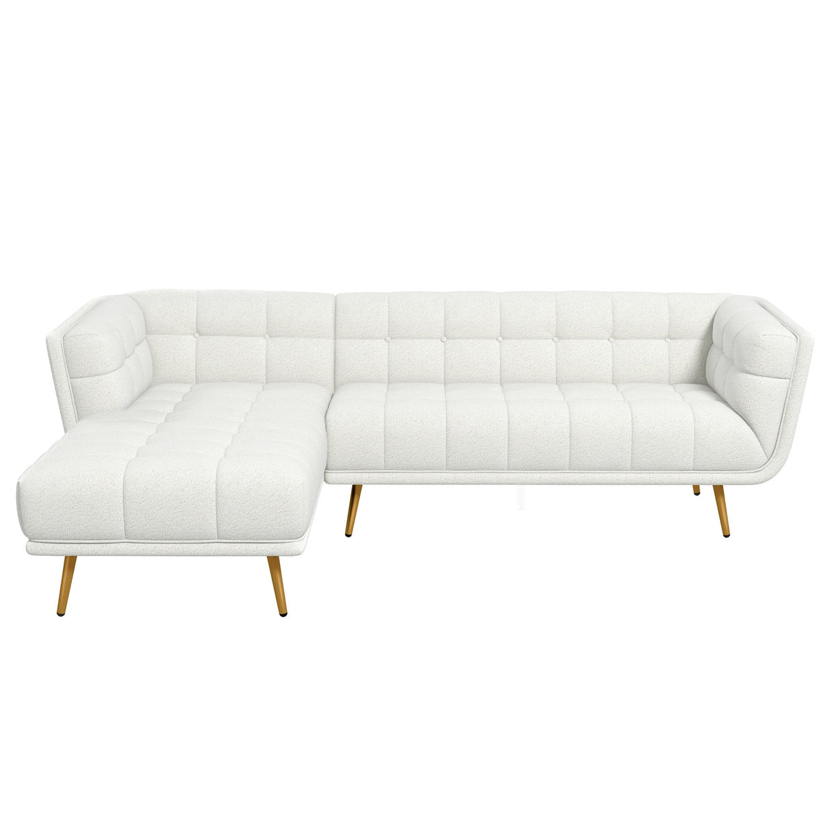 Kano Cream Boucle LAF Chaise Sectional