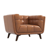 Kano Cognac Leather Lounge Chair