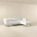 Addison Right Sectional Cream Boucle Sofa by Ashcroft Furniture at Eve Furniture