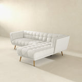 Addison Right Sectional Cream Boucle Sofa by Ashcroft Furniture at Eve Furniture