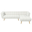 Addison Right Sectional Cream Boucle Sofa by Ashcroft Furniture at Eve Furniture