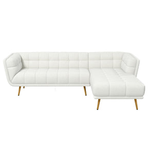 Addison Right Sectional Cream Boucle Sofa by Ashcroft Furniture at Eve Furniture