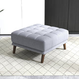 Addison Square Upholstered Ottoman by Ashcroft Furniture at Eve Furniture