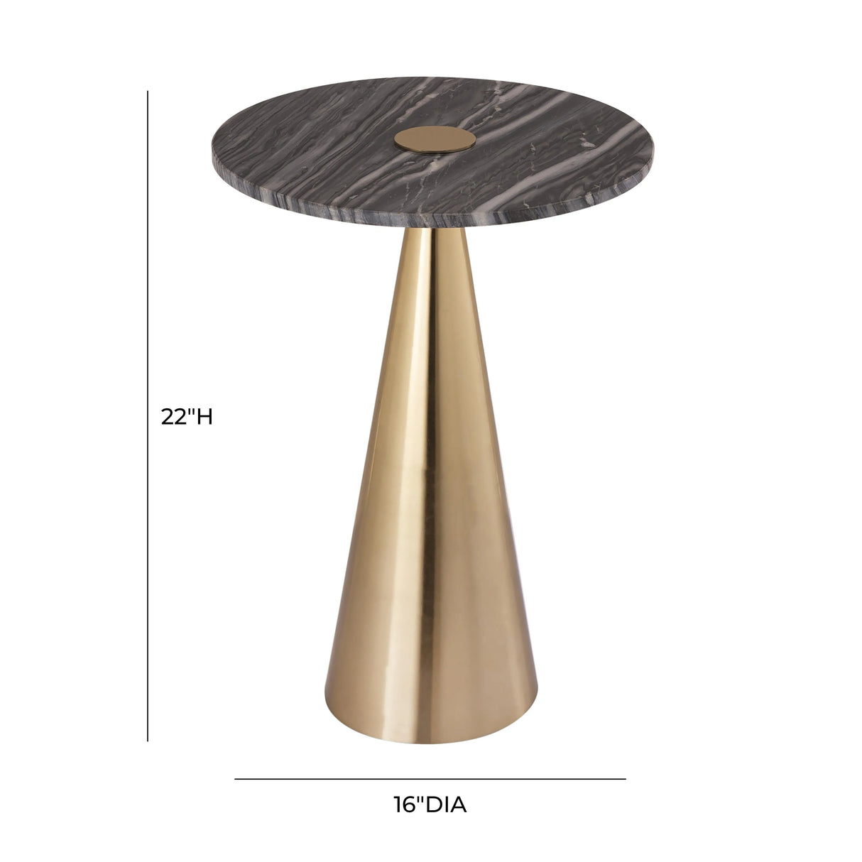 Addyson Marble Side Table by TOV Furniture at Eve Furniture