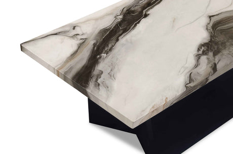 Adea Brown 3-Piece Faux Marble Top Cocktail Table Set by Crown Mark at Eve Furniture