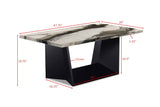Adea Brown 3-Piece Faux Marble Top Cocktail Table Set by Crown Mark at Eve Furniture