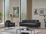 Adela Anthracaite Convertible Sofa by Furnia at Eve Furniture