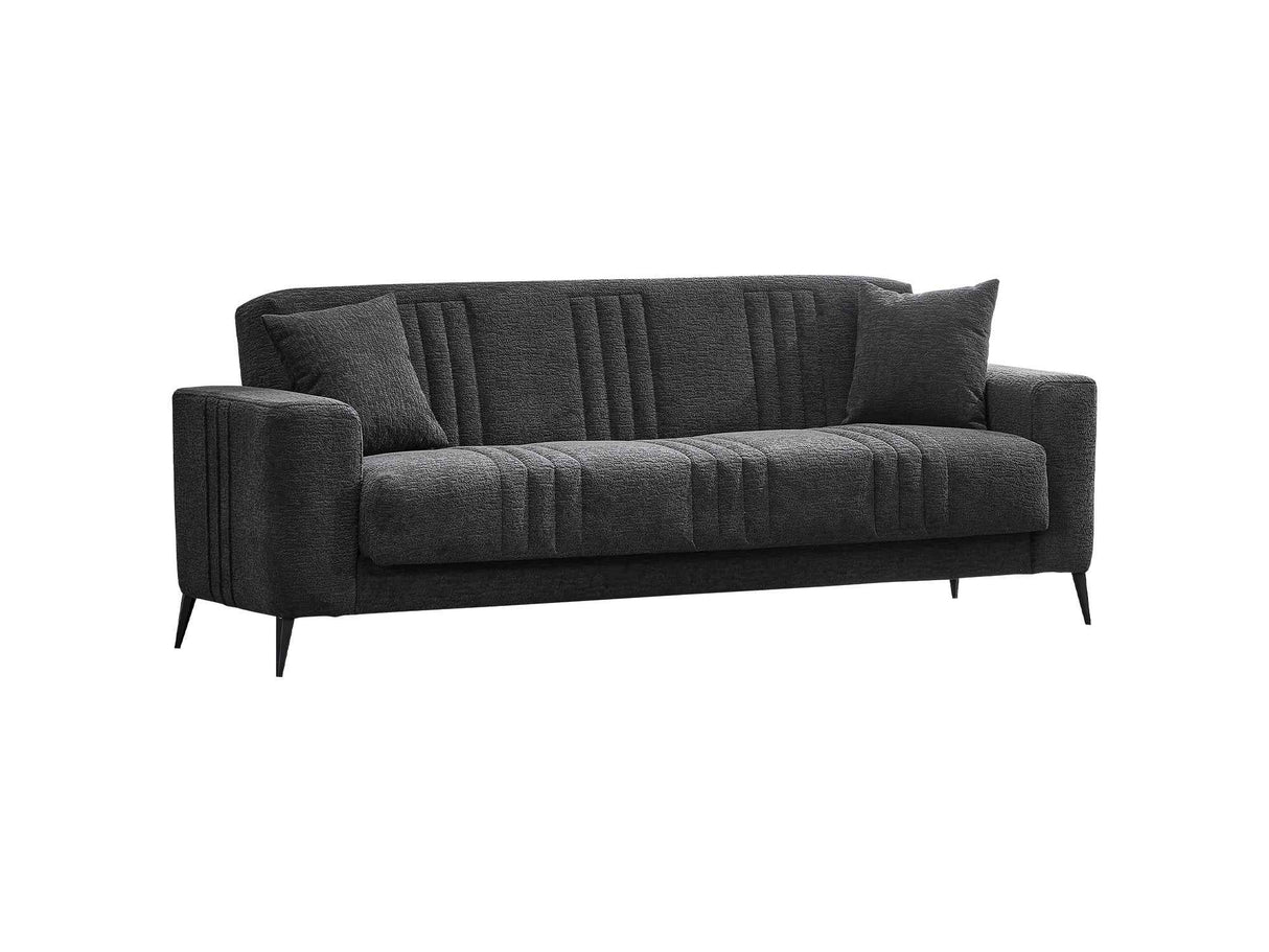 Adela Anthracaite Convertible Sofa by Furnia at Eve Furniture