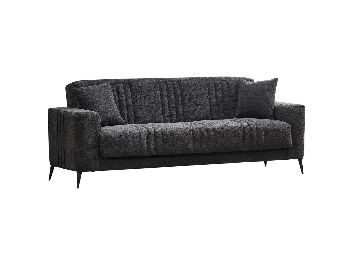 Adela Anthracite 3-pieces (Sofa & Loveseat & Chair) Livingroom Set by Furnia at Eve Furniture