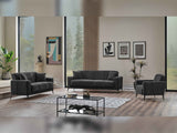 Adela Anthracite 3-pieces (Sofa & Loveseat & Chair) Livingroom Set
