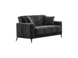 Adela Anthracite Convertible Loveseat by Furnia at Eve Furniture