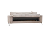 Adela Cream 3-pieces (Sofa & Loveseat & Chair) Livingroom Set by Furnia at Eve Furniture