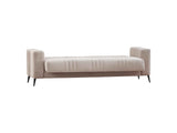 Adela Cream Convertible Sofa by Furnia at Eve Furniture