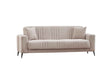 Adela Cream Convertible Sofa by Furnia at Eve Furniture