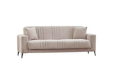Adela Cream Convertible Sofa by Furnia at Eve Furniture