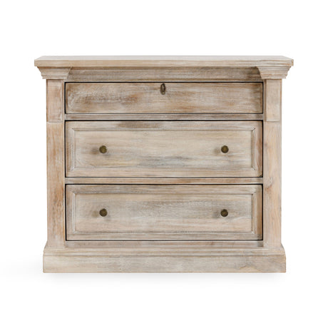 Adelaide Cream Wash 3 Drawer Nightstand by Classic Home at Eve Furniture