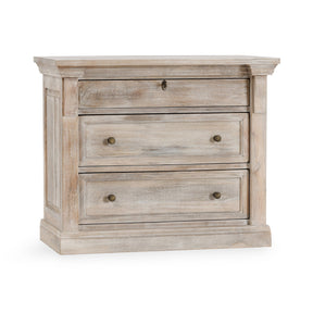 Adelaide Cream Wash 3 Drawer Nightstand by Classic Home at Eve Furniture