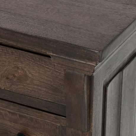 Adelaide 3 Drawer Nightstand - Cocoa Brown by Classic Home at Eve Furniture