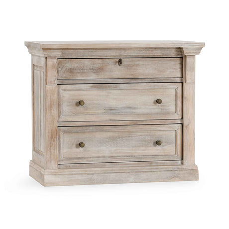 Adelaide 3 Drawer Nightstand - Cream Wash by Classic Home at Eve Furniture