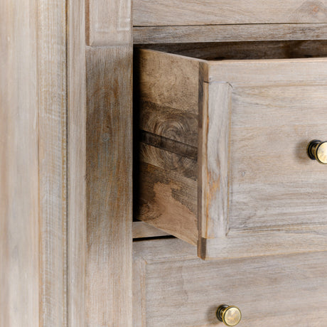 Adelaide 6 Drawer Chest - Cream Wash by Classic Home at Eve Furniture