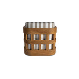 Adelaide Brown Stripe Outdoor Accent Chair