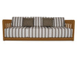 Adelaide Brown Stripe Outdoor Sofa by Moe's Home at Eve Furniture