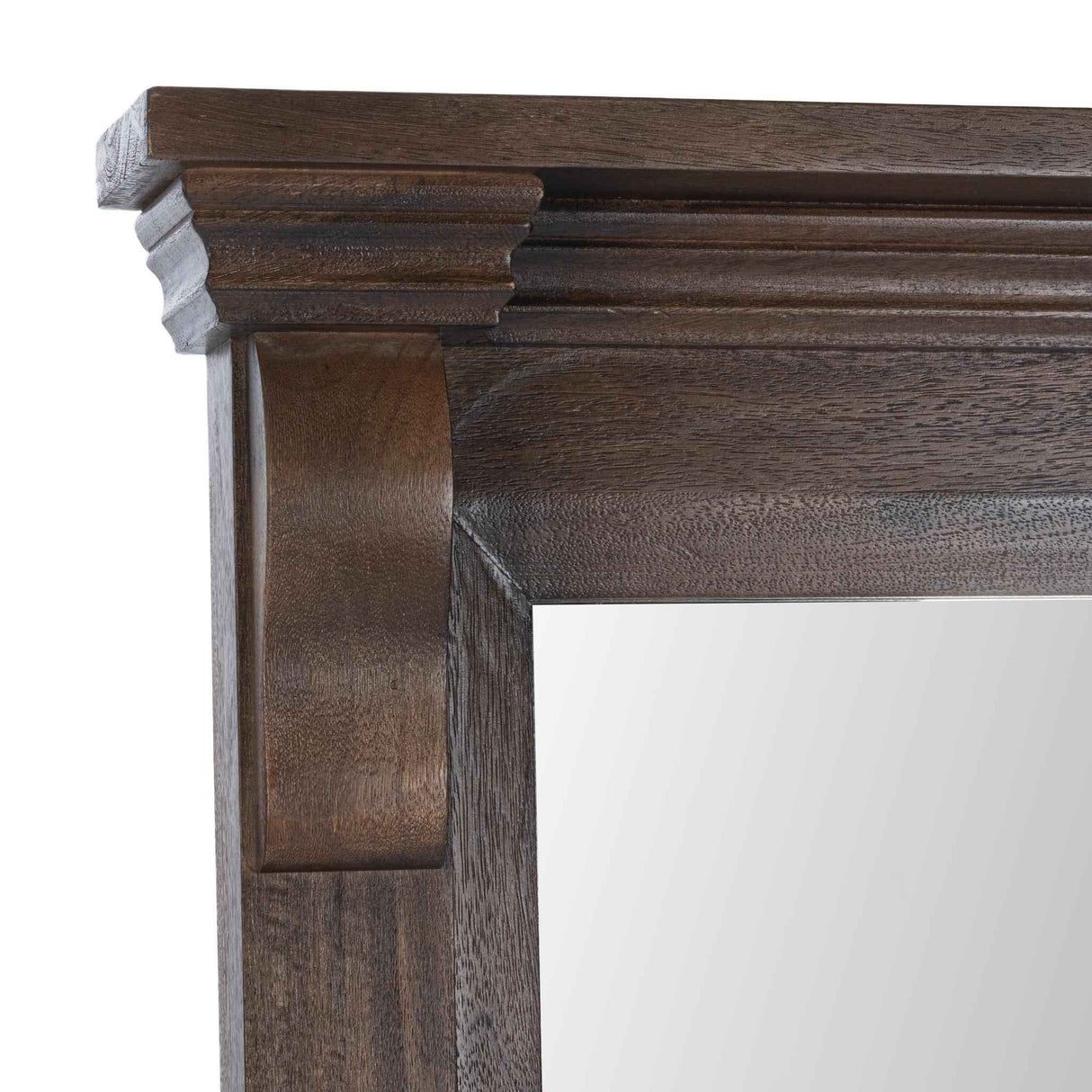 Adelaide Cocoa Brown Floor Mirror by Classic Home at Eve Furniture