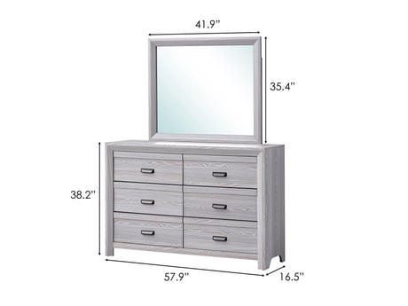 Adelaide Driftwood Dresser by Crown Mark at Eve Furniture