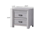 Adelaide Driftwood Nightstand by Crown Mark at Eve Furniture