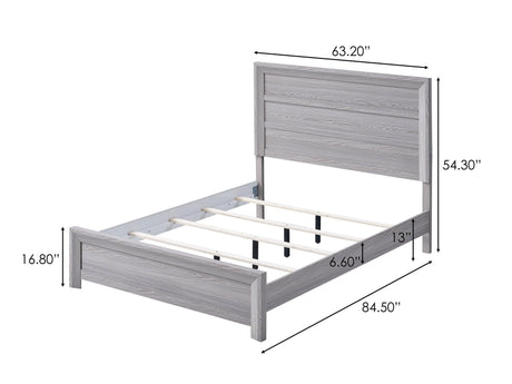 Adelaide Driftwood Queen Panel Bed by Crown Mark at Eve Furniture