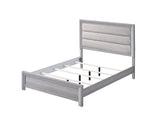 Adelaide Driftwood Queen Upholstered Panel Bed by Crown Mark at Eve Furniture