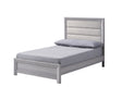 Adelaide Driftwood Twin Upholstered Panel Bed by Crown Mark at Eve Furniture