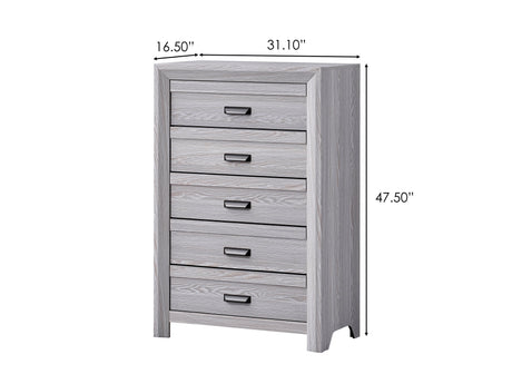 Adelaide Driftwood Upholstered Panel Bedroom Set by Crown Mark at Eve Furniture
