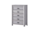 Adelaide Driftwood Upholstered Panel Bedroom Set by Crown Mark at Eve Furniture
