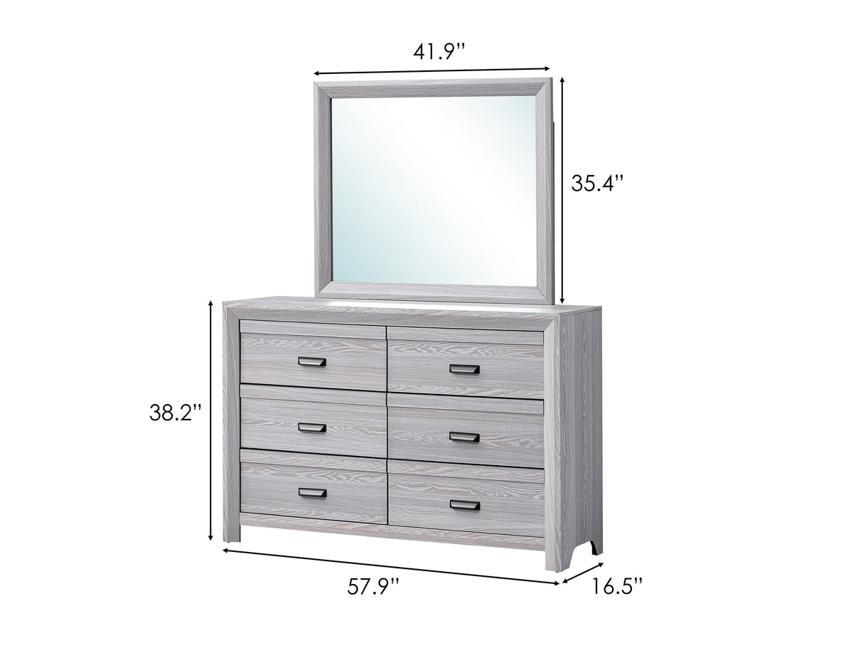 Adelaide Driftwood Upholstered Panel Youth Bedroom Set by Crown Mark at Eve Furniture