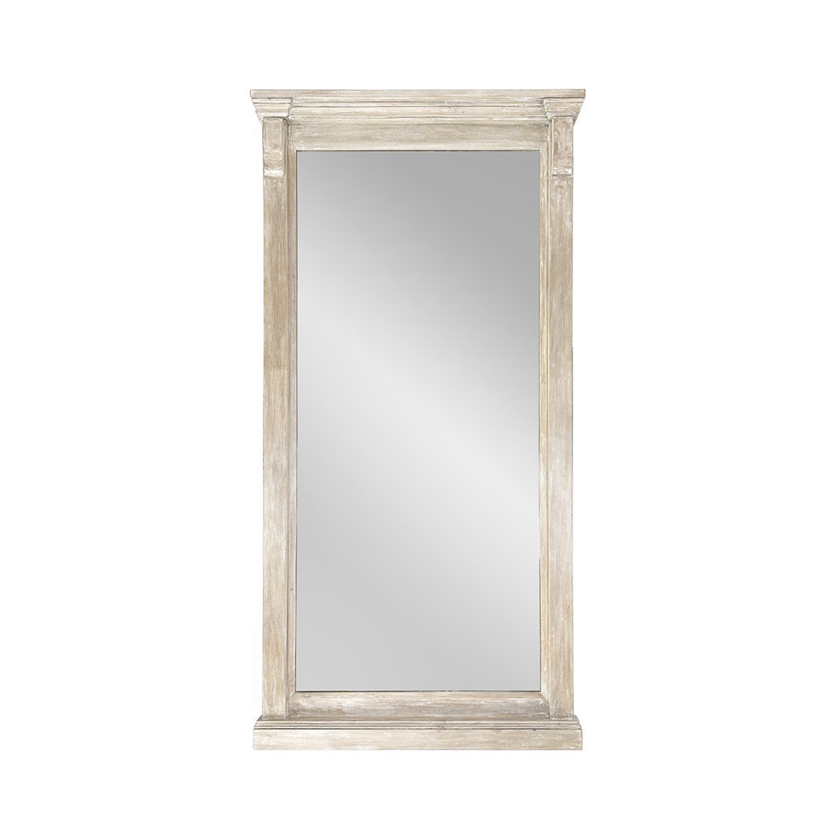 Adelaide Floor Mirror - Cream Wash by Classic Home at Eve Furniture