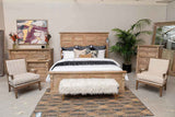 Adelaide Natural Whitewash California King Bed by Classic Home at Eve Furniture