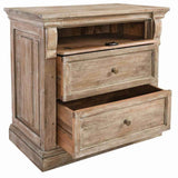 Adelaide Natural Whitewash Nightstand by Classic Home at Eve Furniture