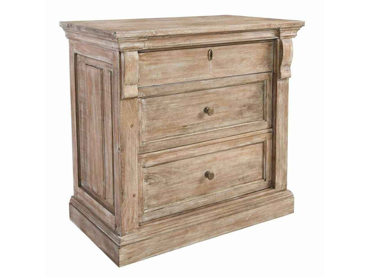 Adelaide Natural Whitewash Nightstand by Classic Home at Eve Furniture