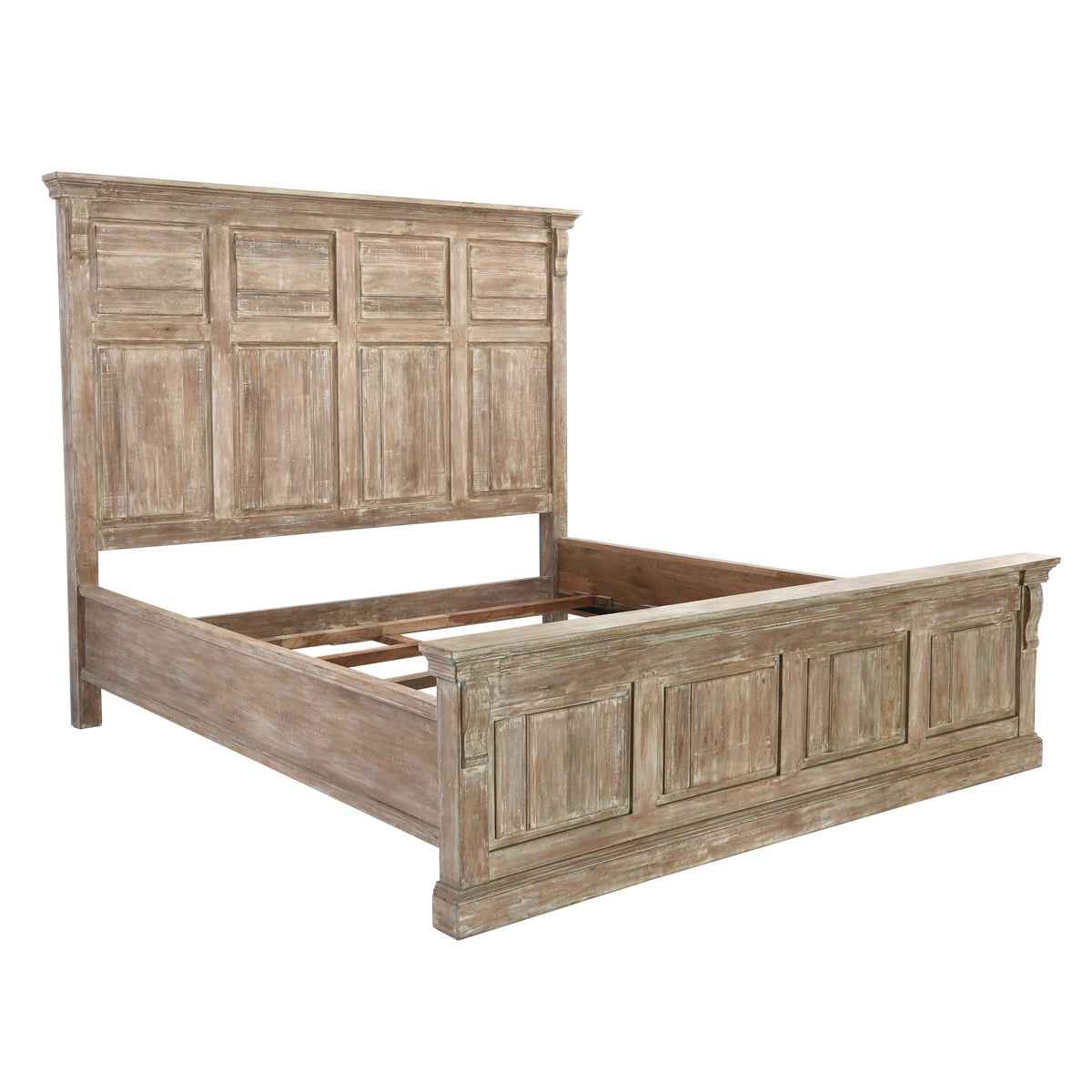 Adelaide Natural Whitewash Queen Bed by Classic Home at Eve Furniture