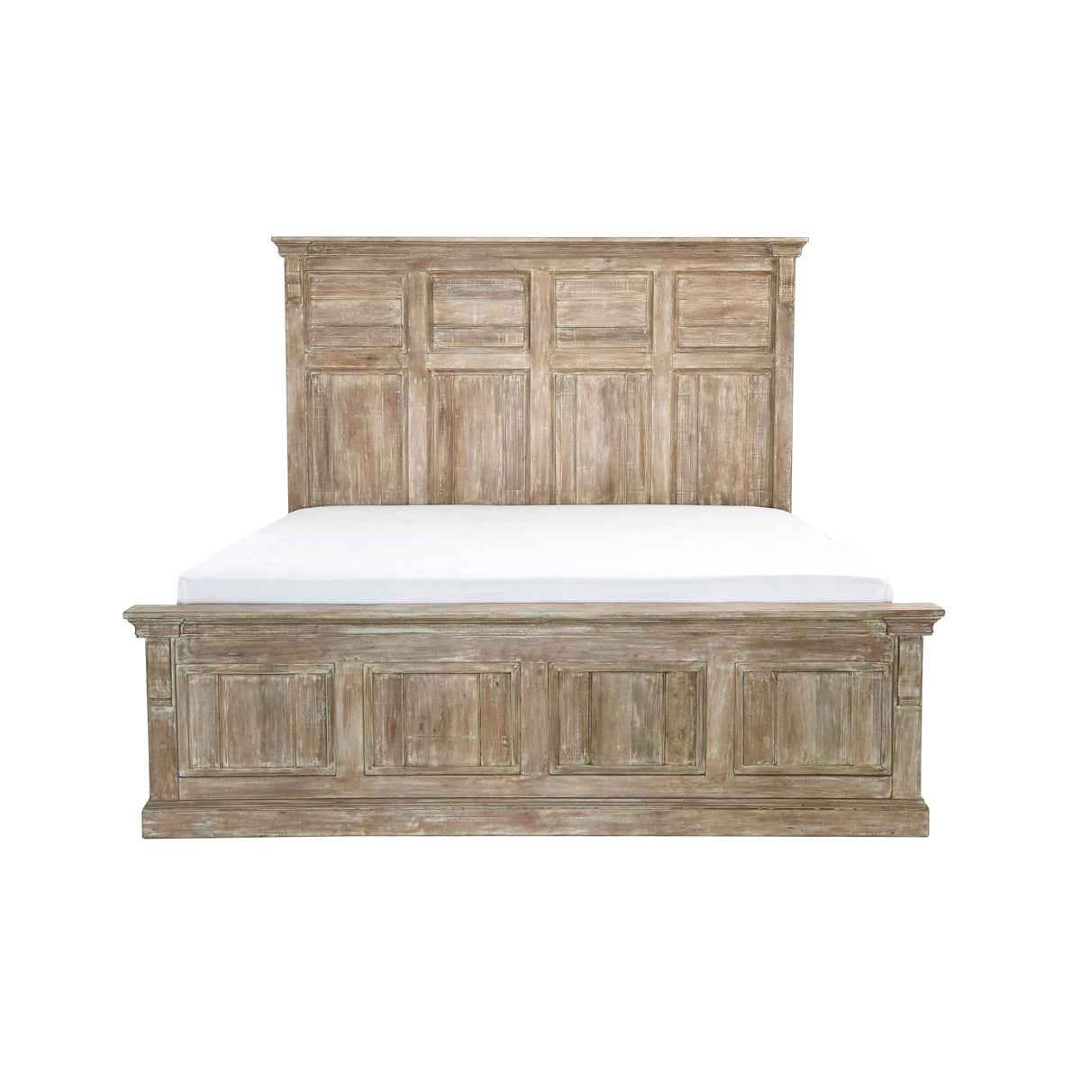 Adelaide Natural Whitewash Queen Bed by Classic Home at Eve Furniture
