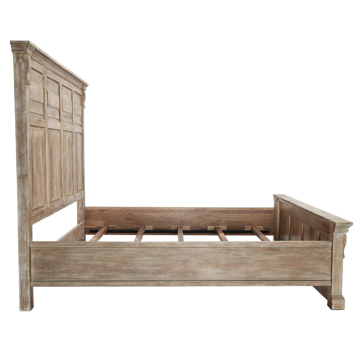 Adelaide Natural Whitewash Queen Bed by Classic Home at Eve Furniture