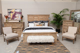 Adelaide Natural Whitewash Queen Bed by Classic Home at Eve Furniture